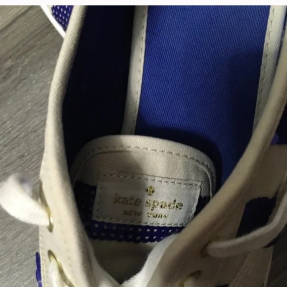 🌟HOST PICK🌟 Kate Spade x KEDS Kick Blue Sequin Striped Sneaker Sz 9 - Picture 7 of 11